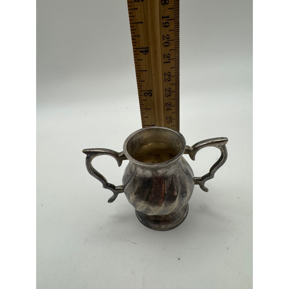 International Silver Co Silverplated Sugar Bowl Handmade India Melon Ribbed